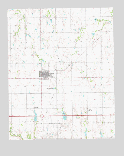Garber, OK USGS Topographic Map