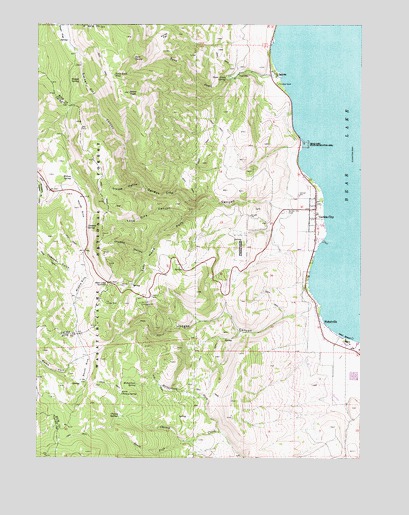 Garden City Utah Map Garden City, Ut Topographic Map - Topoquest