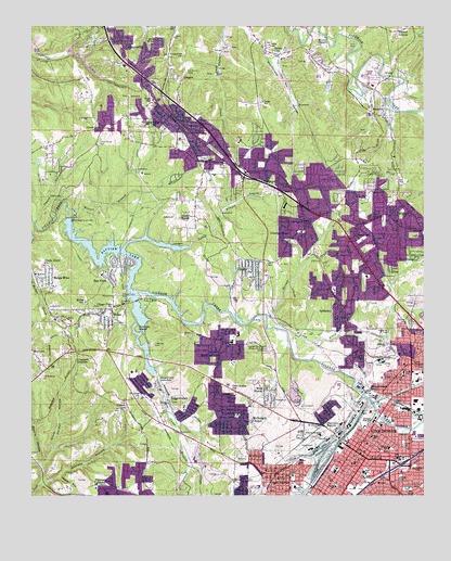Adamsville, AL USGS Topographic Map