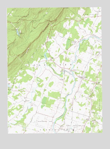 Gardiner, NY USGS Topographic Map