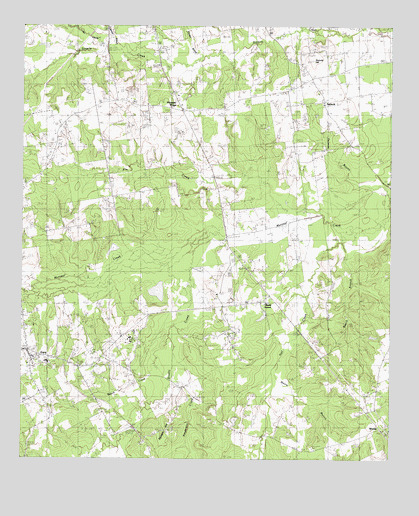 Gary, TX USGS Topographic Map