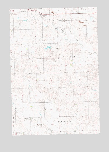 Gascoyne, ND USGS Topographic Map