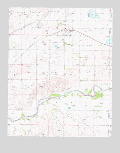 Gate, OK USGS Topographic Map