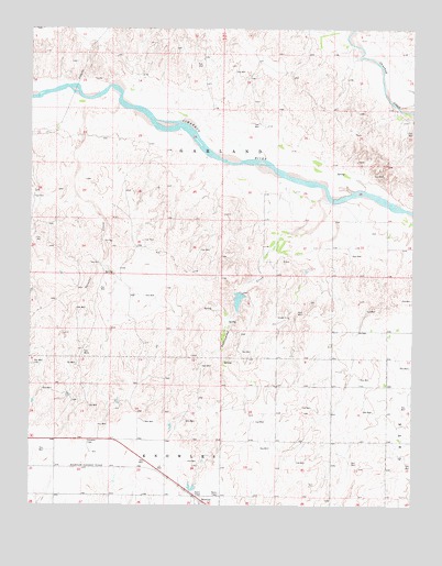 Gate NW, OK USGS Topographic Map