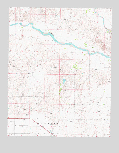 Gate NW, OK USGS Topographic Map