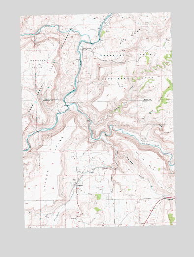Gateway, OR USGS Topographic Map