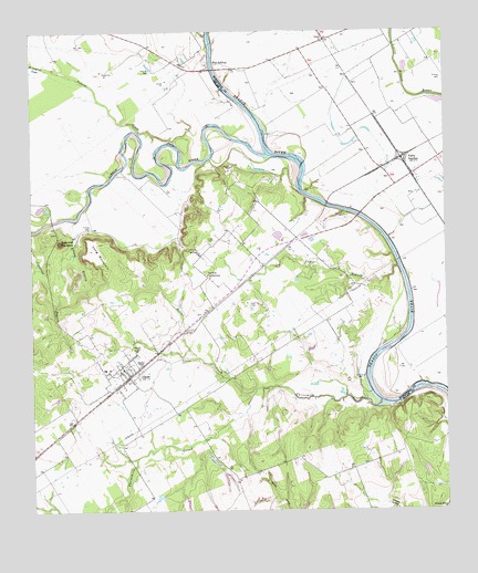 Gause, TX USGS Topographic Map