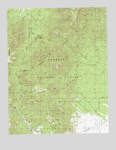Adaven, NV USGS Topographic Map