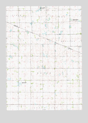 Geddes SE, SD USGS Topographic Map