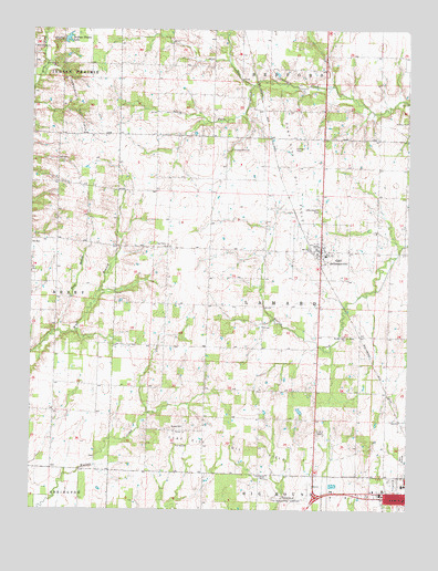 Geff, IL USGS Topographic Map