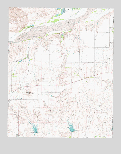 Gem, TX USGS Topographic Map