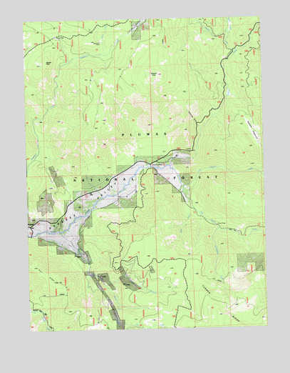 Genesee Valley, CA USGS Topographic Map