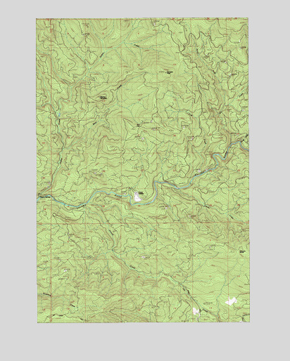 Georges Peak, WA USGS Topographic Map