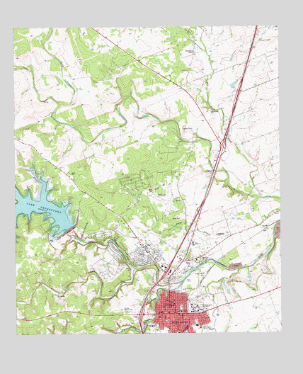 Georgetown, TX USGS Topographic Map