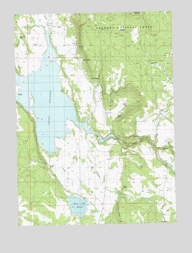 Gerber Reservoir, OR USGS Topographic Map