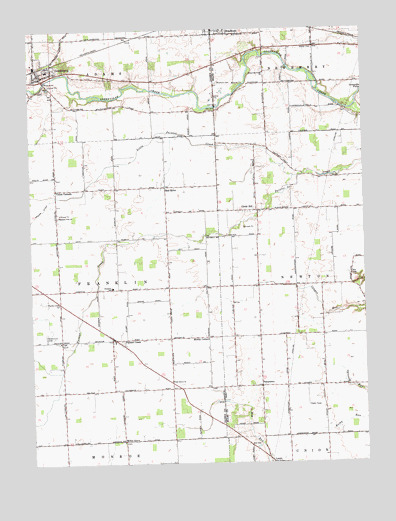 Gettysburg, OH USGS Topographic Map