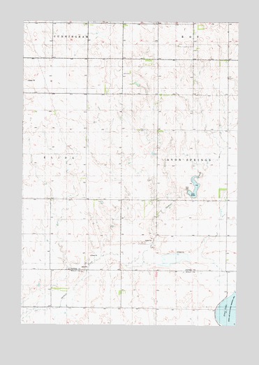Gettysburg Municipal Airport NE, SD USGS Topographic Map