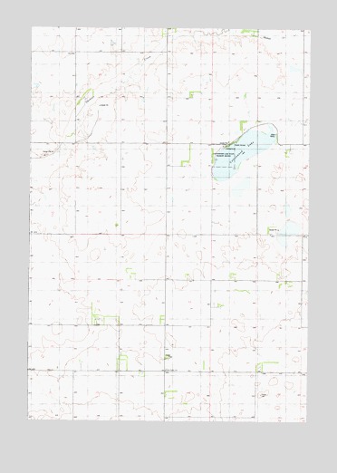 Gettysburg Municipal Airport SW, SD USGS Topographic Map