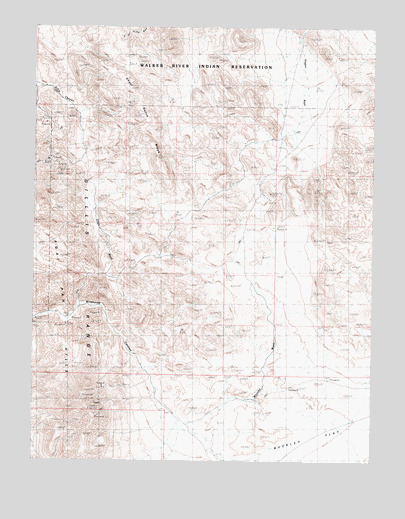 Ghost Dance Ridge, NV USGS Topographic Map