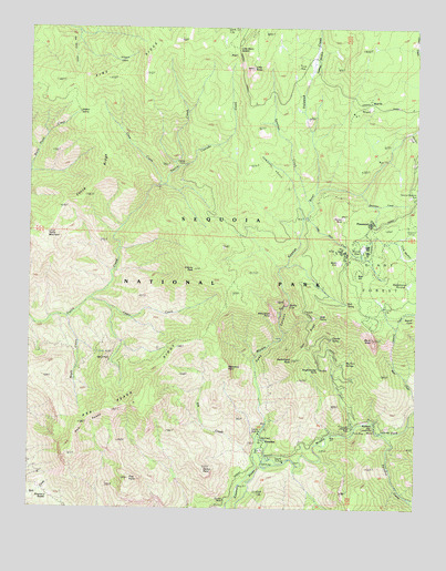Giant Forest, CA USGS Topographic Map