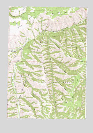 Gibbon, OR USGS Topographic Map