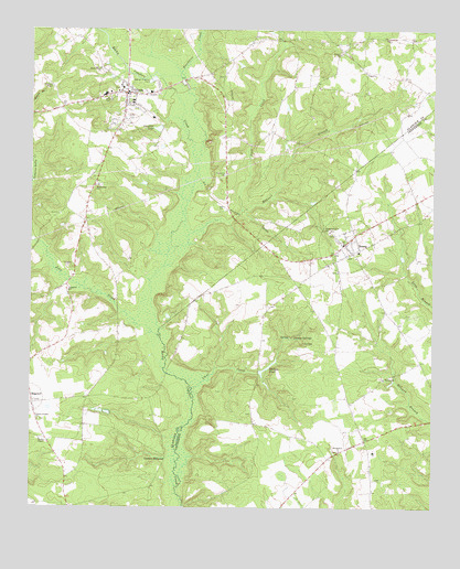 Gibson, GA USGS Topographic Map