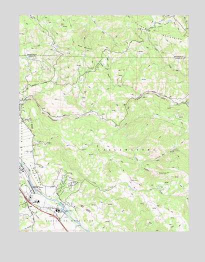 Asti, CA USGS Topographic Map