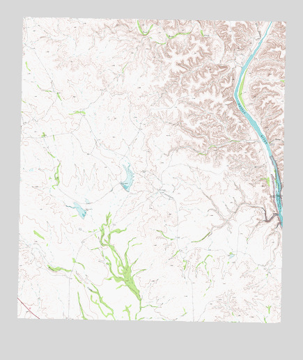 Gillis Ranch, TX USGS Topographic Map
