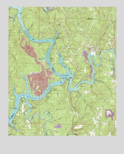 Gilmore, AL USGS Topographic Map