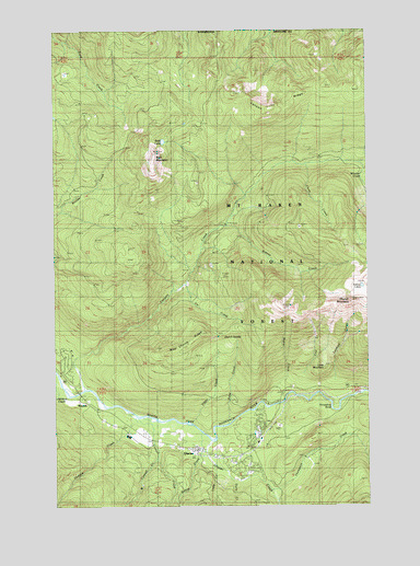 Glacier, WA USGS Topographic Map