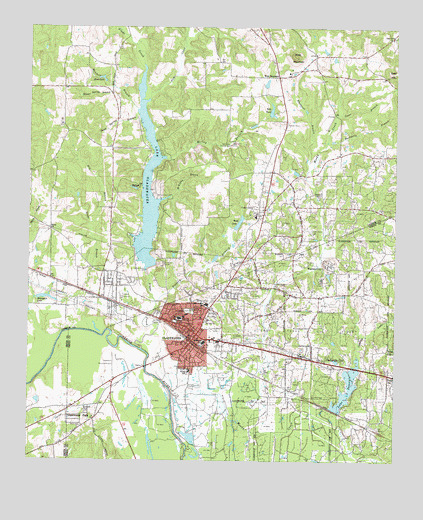 Gladewater, TX USGS Topographic Map