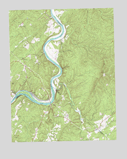 Gladstone, VA USGS Topographic Map