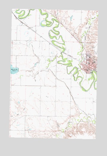 Glasgow, MT USGS Topographic Map