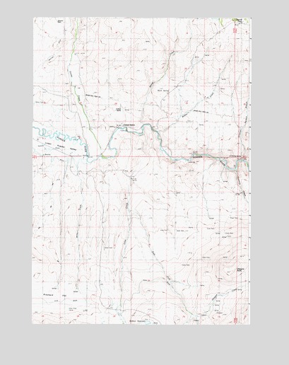 Glasgow Butte, OR USGS Topographic Map