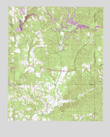 Glen Allen, AL USGS Topographic Map