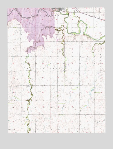 Glen Elder South, KS USGS Topographic Map