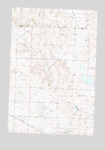Glen Ullin NW, ND USGS Topographic Map