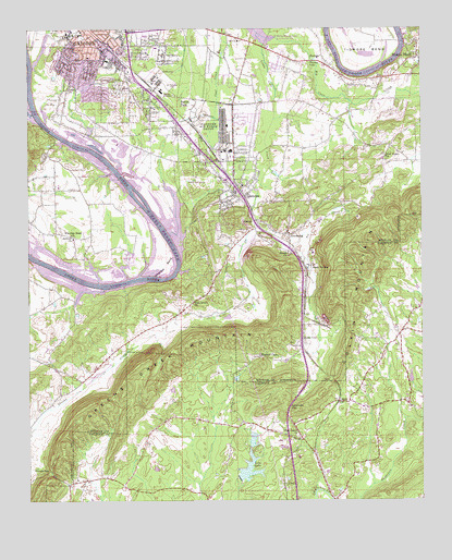 Glencoe, AL USGS Topographic Map