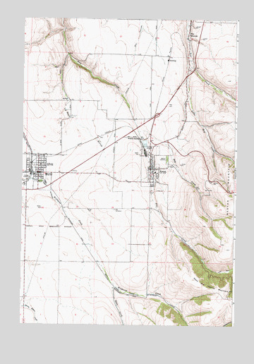 Athena, OR USGS Topographic Map
