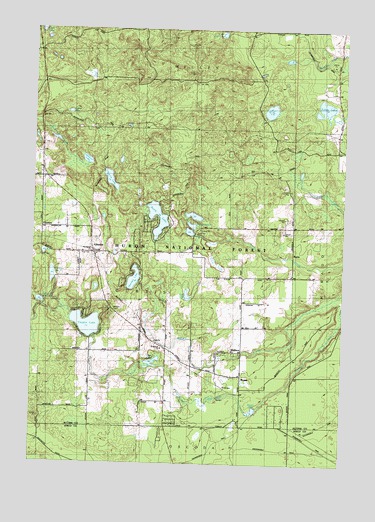 Glennie, MI USGS Topographic Map