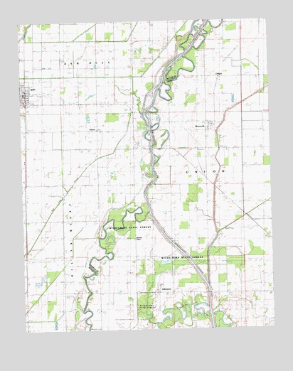 Glennonville, MO USGS Topographic Map