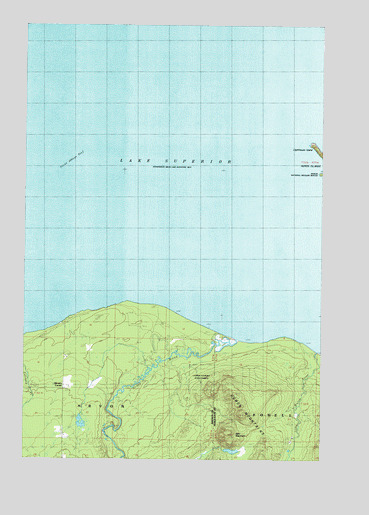 Glovers Corner, MI USGS Topographic Map