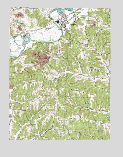 Gnadenhutten, OH USGS Topographic Map