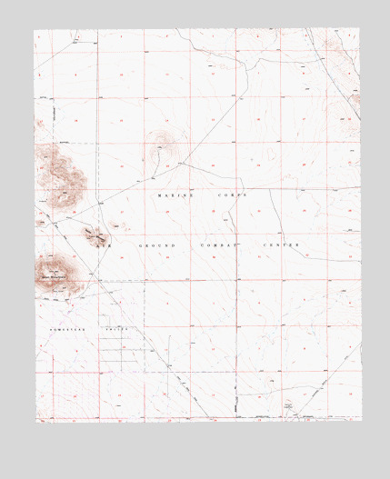 Goat Mountain, CA USGS Topographic Map
