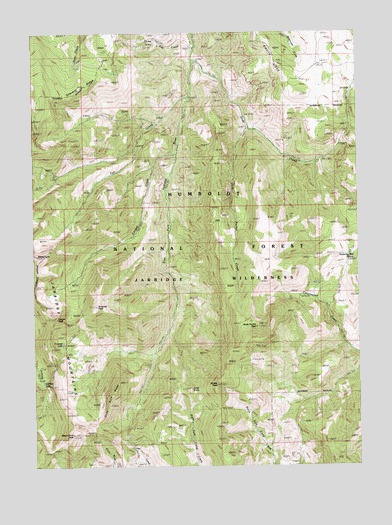 Gods Pocket Peak, NV USGS Topographic Map