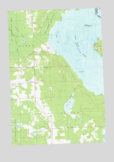 Goetzville, MI USGS Topographic Map