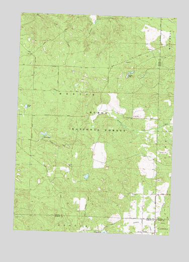 Goodar, MI USGS Topographic Map