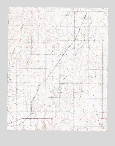 Goodwin, OK USGS Topographic Map