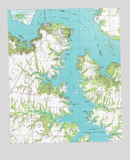 Gordonville, TX USGS Topographic Map