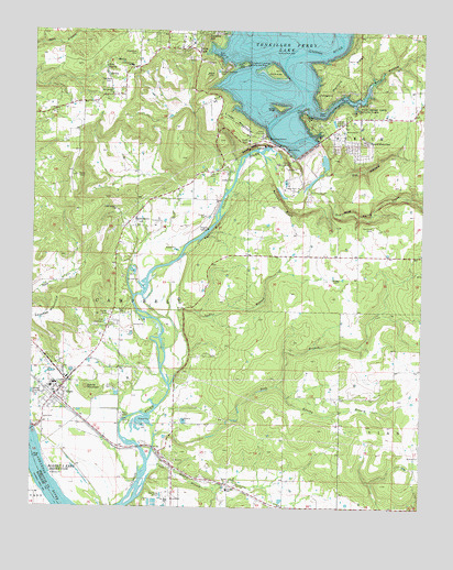 Gore, OK USGS Topographic Map